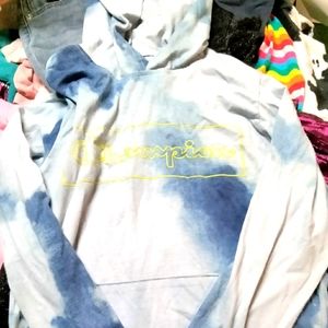 Cloudy Tie Dye Champion lightweight pullover